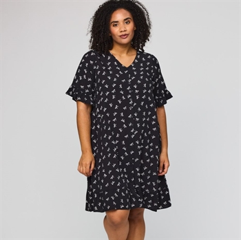 Studio - Jette Kjole, Sort m/hvide sløfer